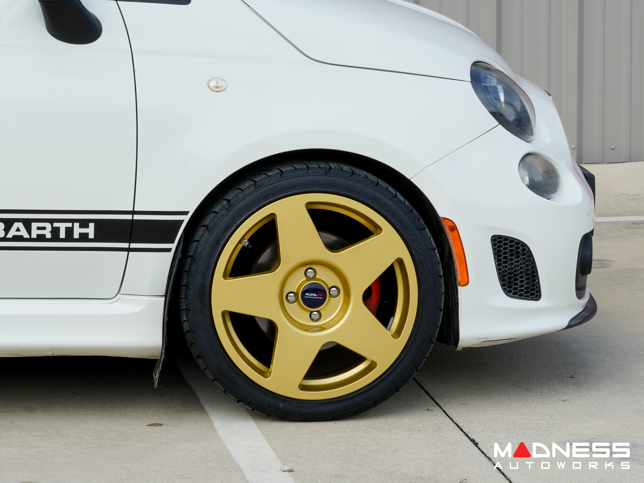 FIAT 500 Custom Wheels - KUHLFX - Pista - Gloss Gold - Set of 4 - 17"